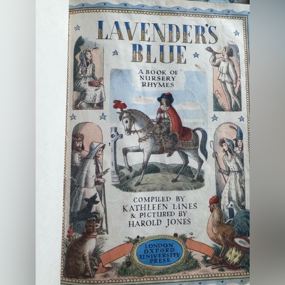 Antique vintage 1960 lavender’s Blue nursery rhymes - Picture 5 of 12